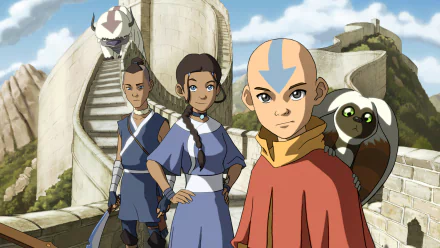 Anime Avatar: The Last Airbender Momo (Avatar) Appa (Avatar) HD Desktop Wallpaper | Background Image