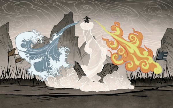 Anime Avatar: The Legend Of Korra Avatar (Anime) Fire Water Air Earth Wan HD Wallpaper | Background Image