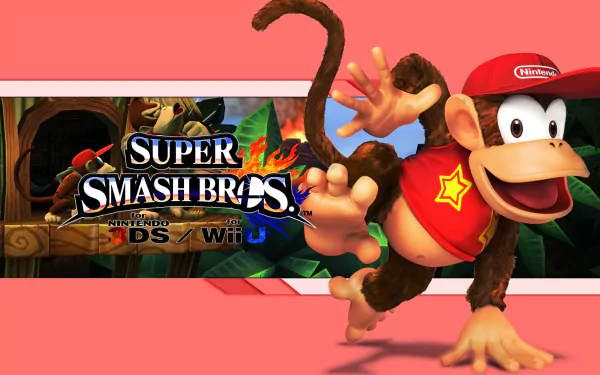 Diddy Kong video game Super Smash Bros. for Nintendo 3DS and Wii U HD Desktop Wallpaper | Background Image
