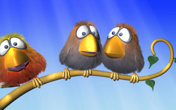 3D bird cartoon movie Pixar Short HD Desktop Wallpaper | Background Image