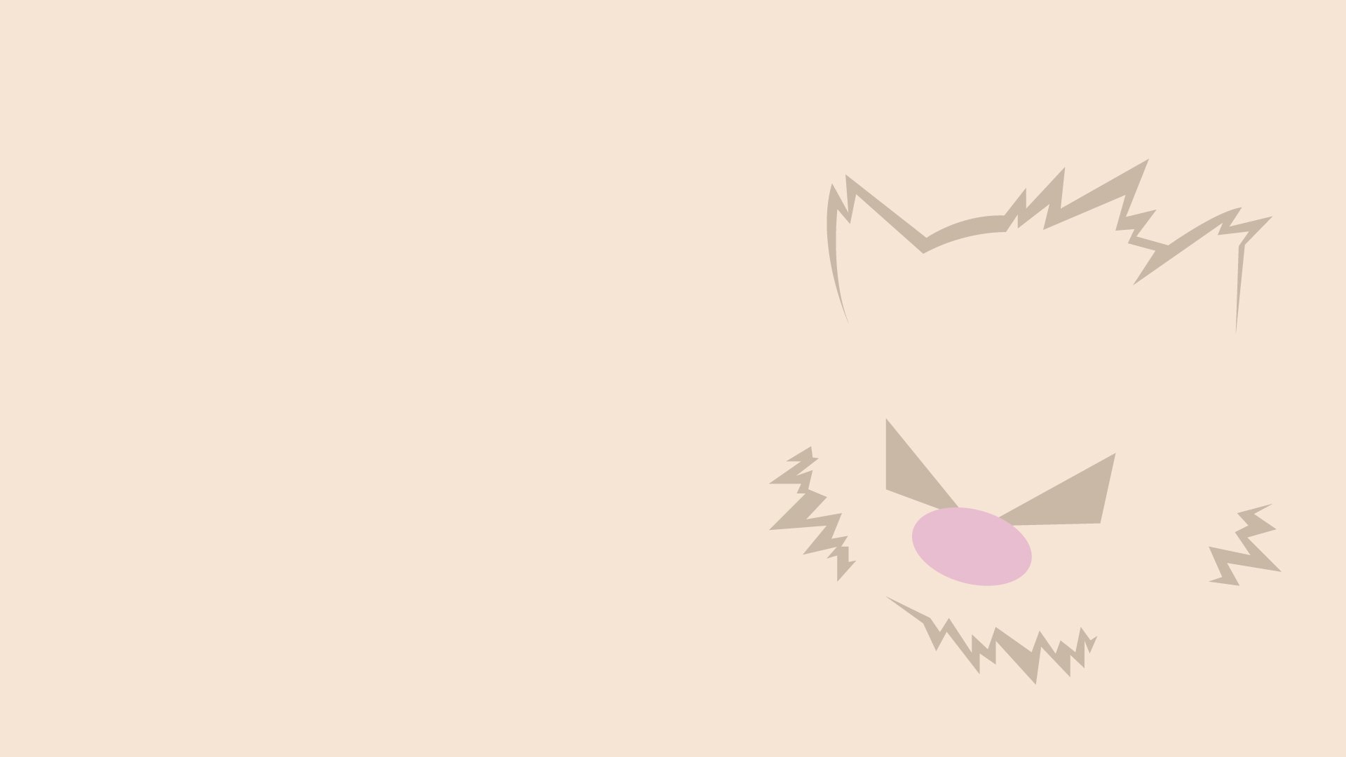 Download Minimalist Mankey (Pokémon) Video Game Pokemon Minimalist Gaming HD Wallpaper