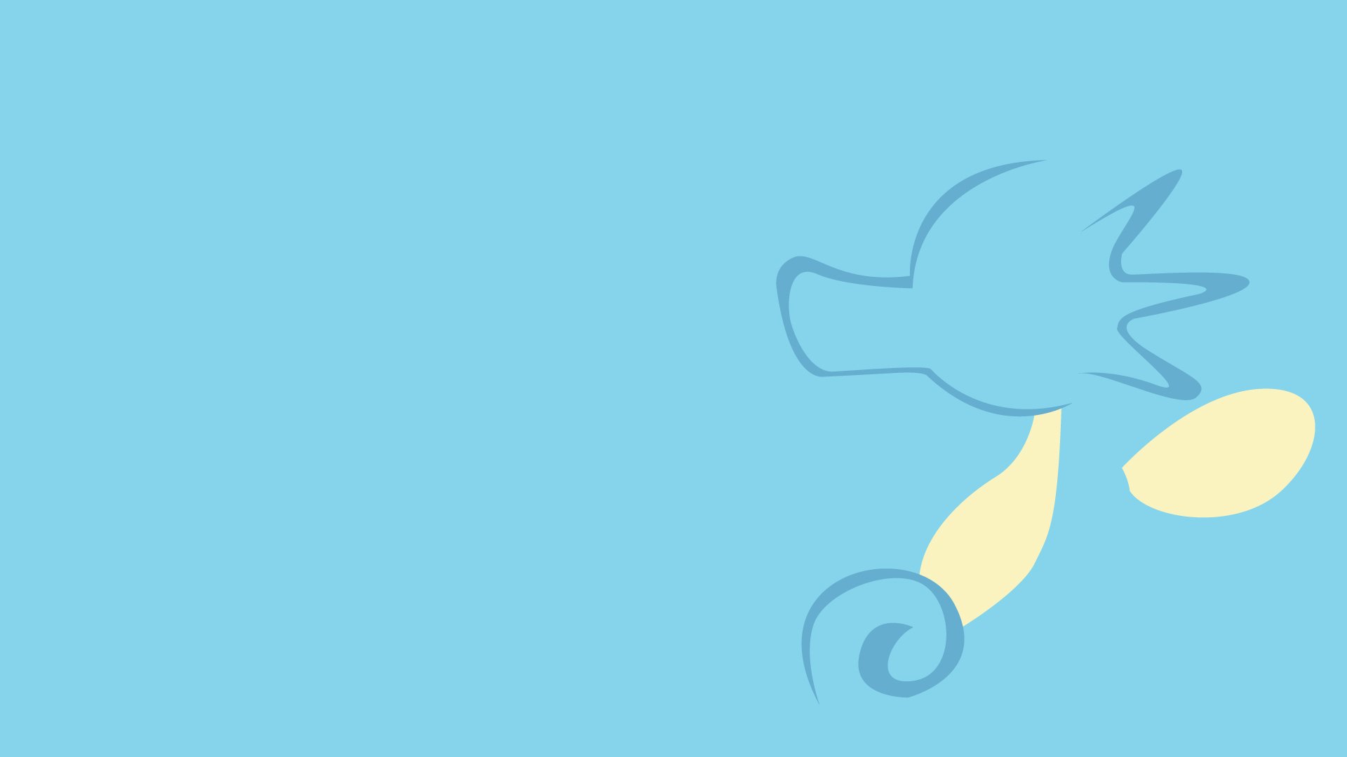 Download Minimalist Horsea (Pokémon) Video Game Pokemon Minimalist Gaming HD Wallpaper