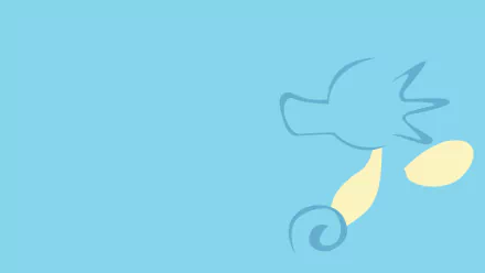 minimalist Horsea (Pokémon) video game Pokemon Minimalist Gaming HD Desktop Wallpaper | Background Image