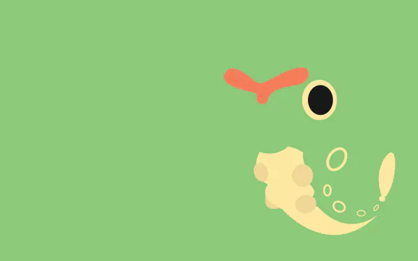 minimalist Caterpie (Pokémon) video game Pokemon Minimalist Gaming HD Desktop Wallpaper | Background Image