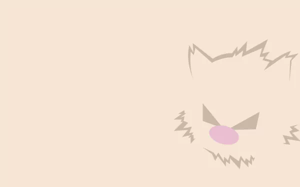 minimalist Mankey (Pokémon) video game Pokemon Minimalist Gaming HD Desktop Wallpaper | Background Image
