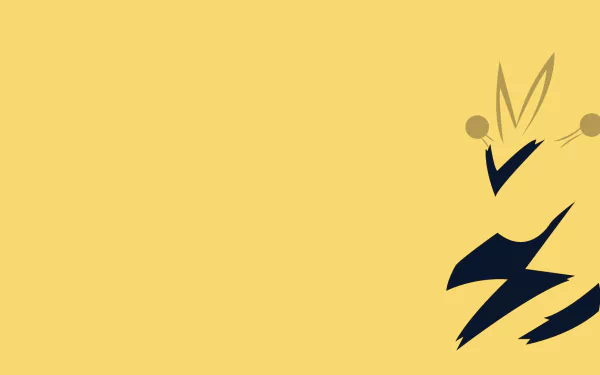 minimalist Electabuzz (Pokémon) video game Pokemon Minimalist Gaming HD Desktop Wallpaper | Background Image