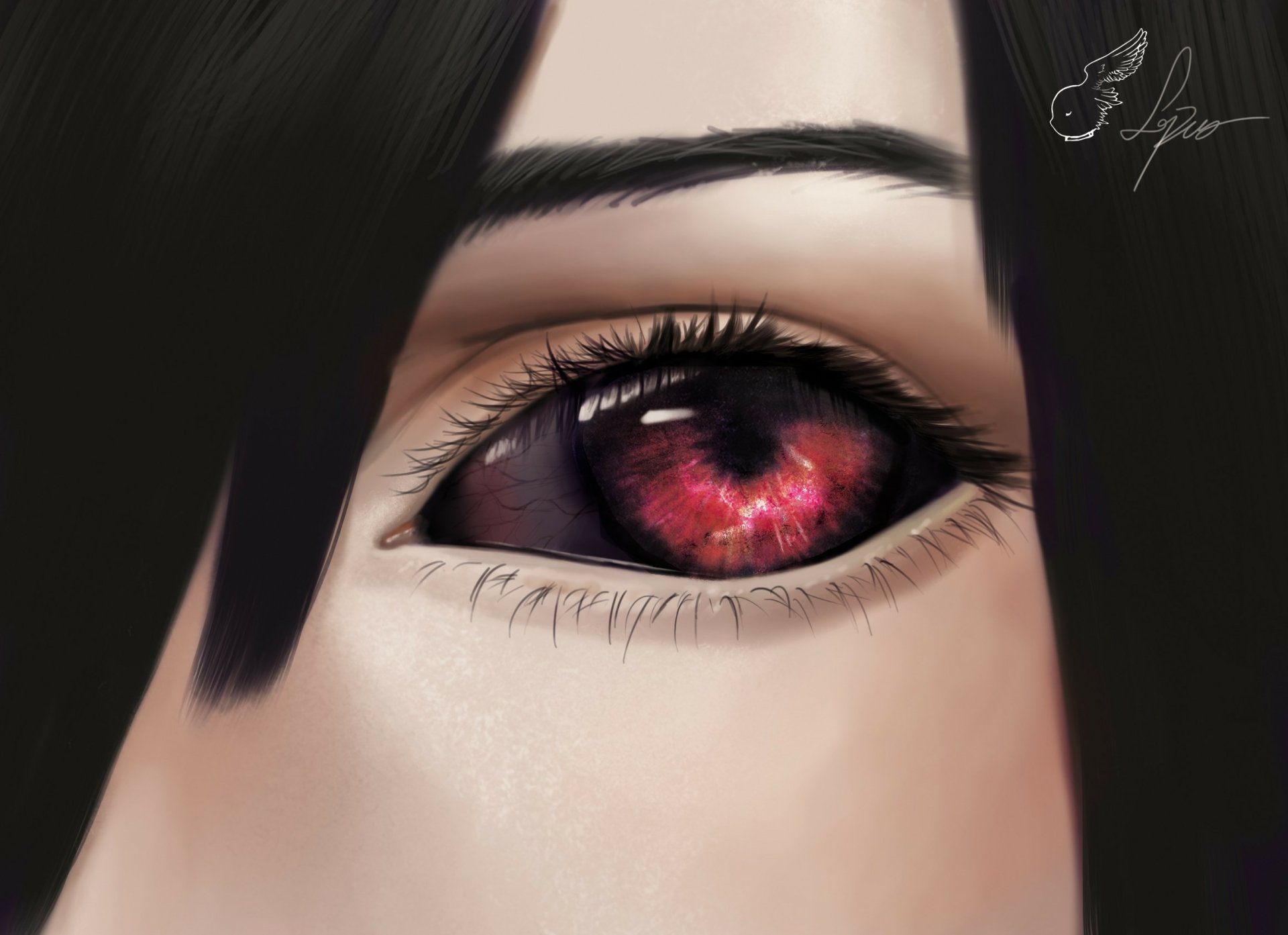 Touka Kirishima Tokyo Ghoul Eye HD Wallpaper by Lepusplus