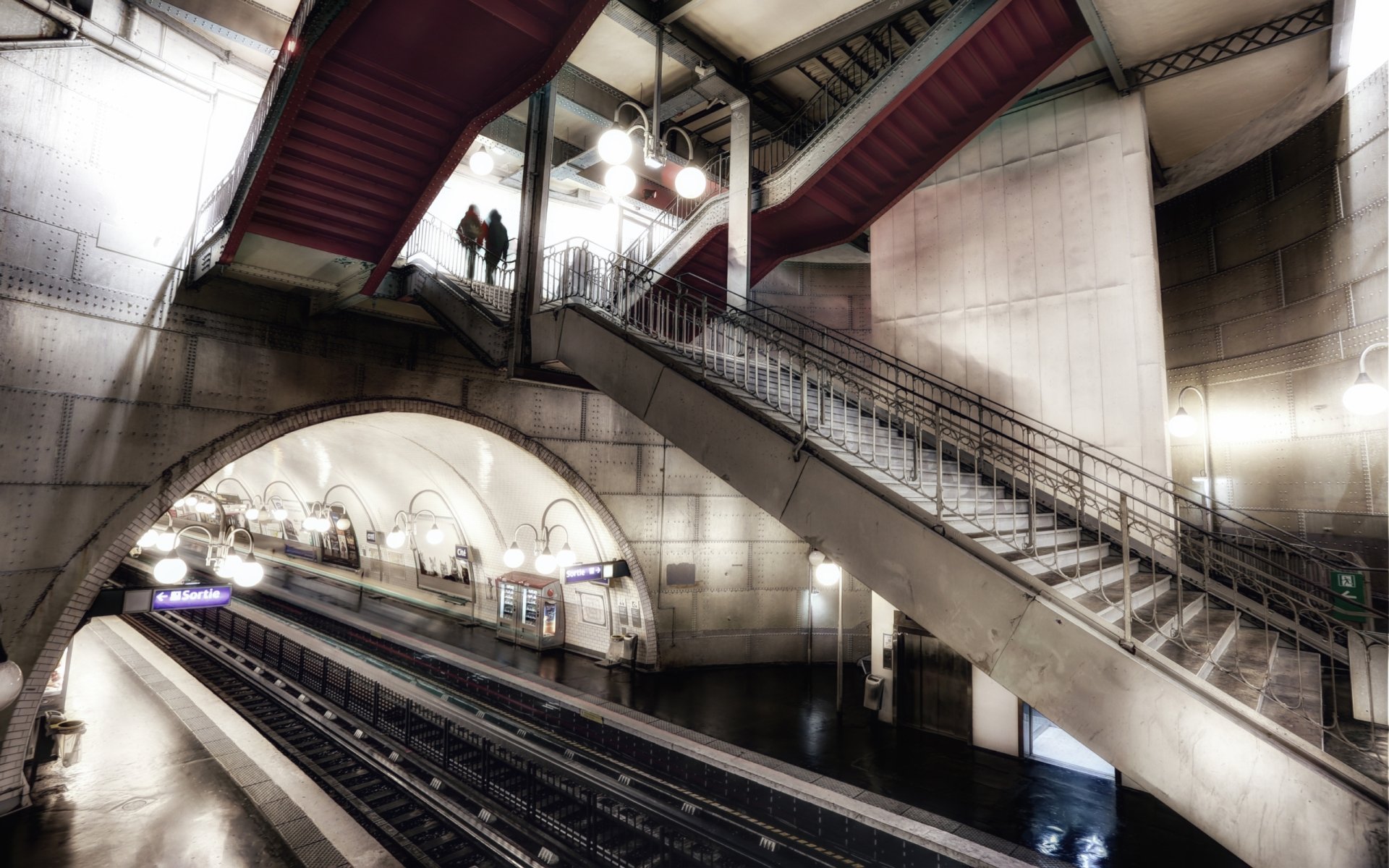 Download Man Made Subway HD Wallpaper