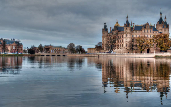man made Schwerin Palace HD Desktop Wallpaper | Background Image