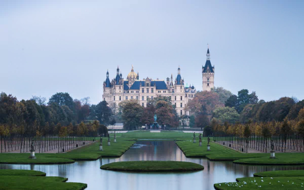 man made Schwerin Palace HD Desktop Wallpaper | Background Image