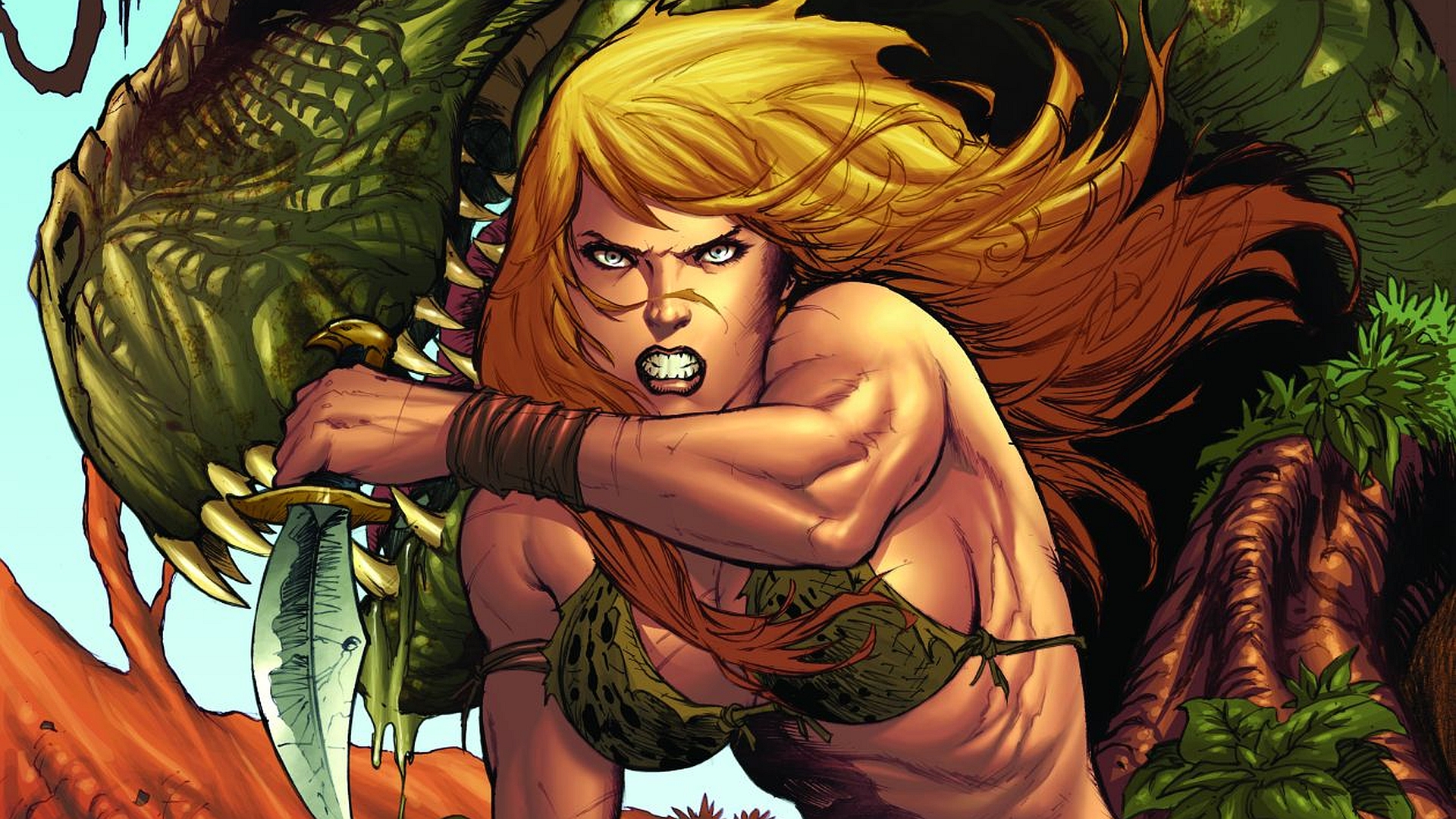 Comics Jungle Girl HD Wallpaper | Background Image