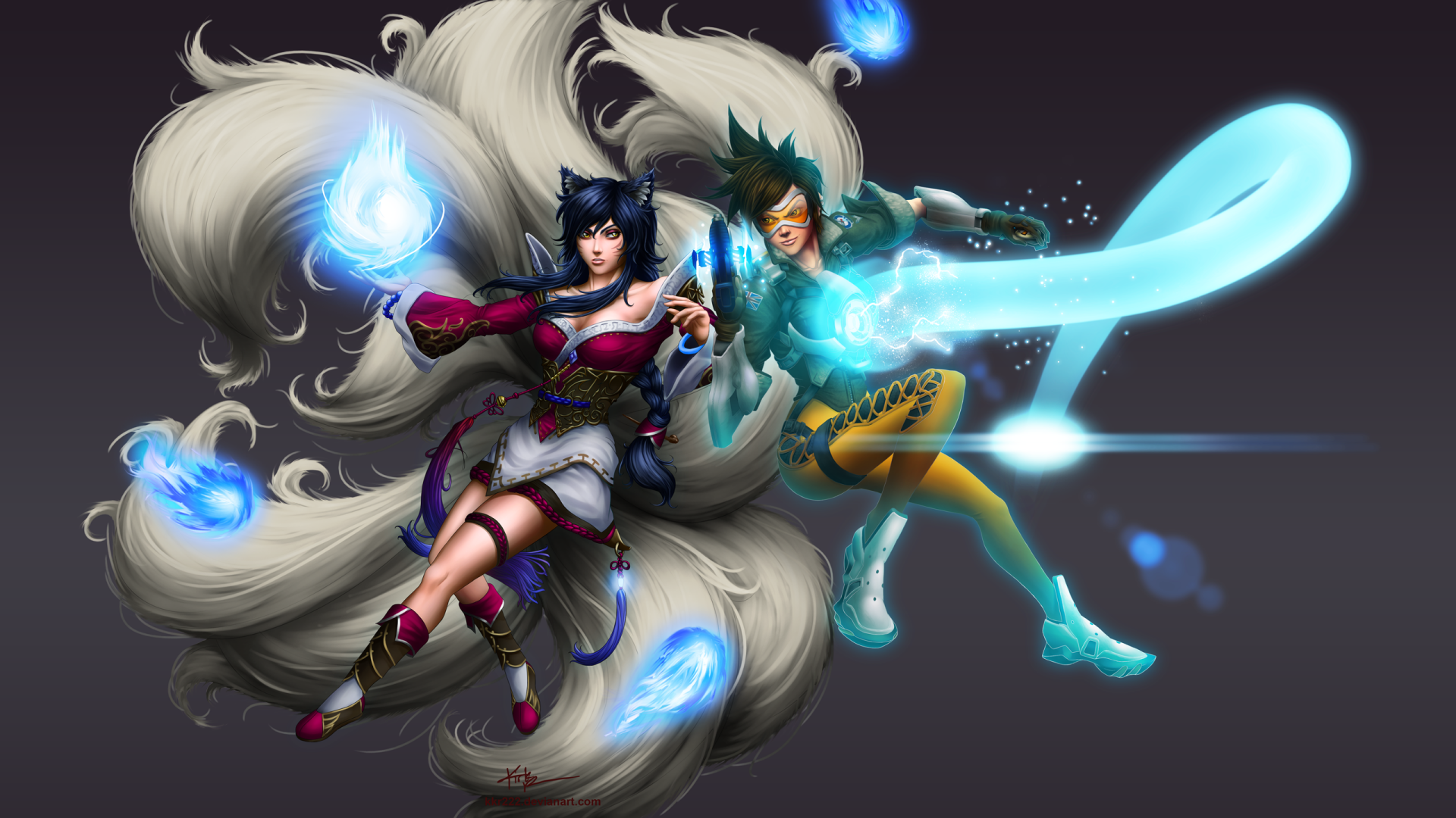 Image Result For Video Game Crossover Flame Tracer Overwatch League Of Legends Ahri Wallpaper Image Result For Video Game Crossover Flame Tracer Overwatch League Of Legends Ahri Wallpaper