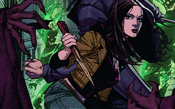 Comic Angel And Faith HD Desktop Wallpaper | Background Image