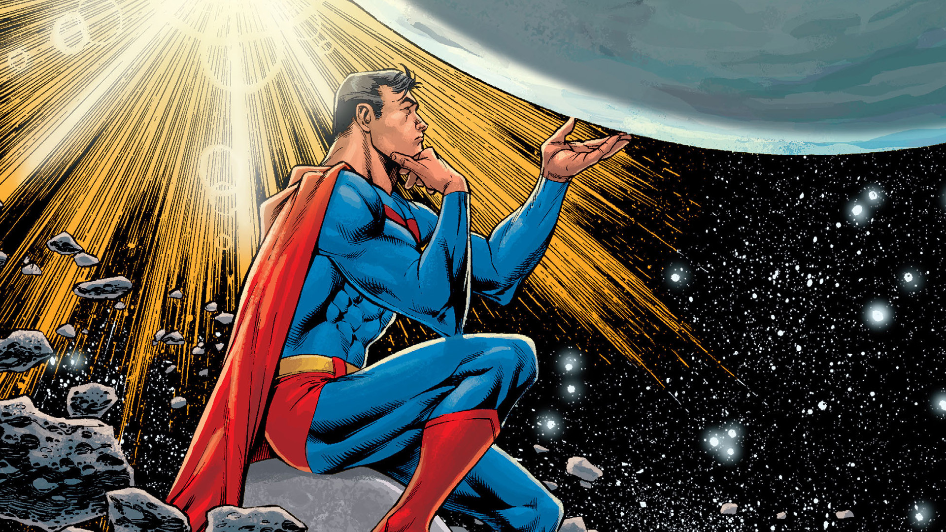 Суперсила 2. Супермен комикс. Супермен в космосе. Космический Супергерой. Картинки на рабочий стол Супермен.