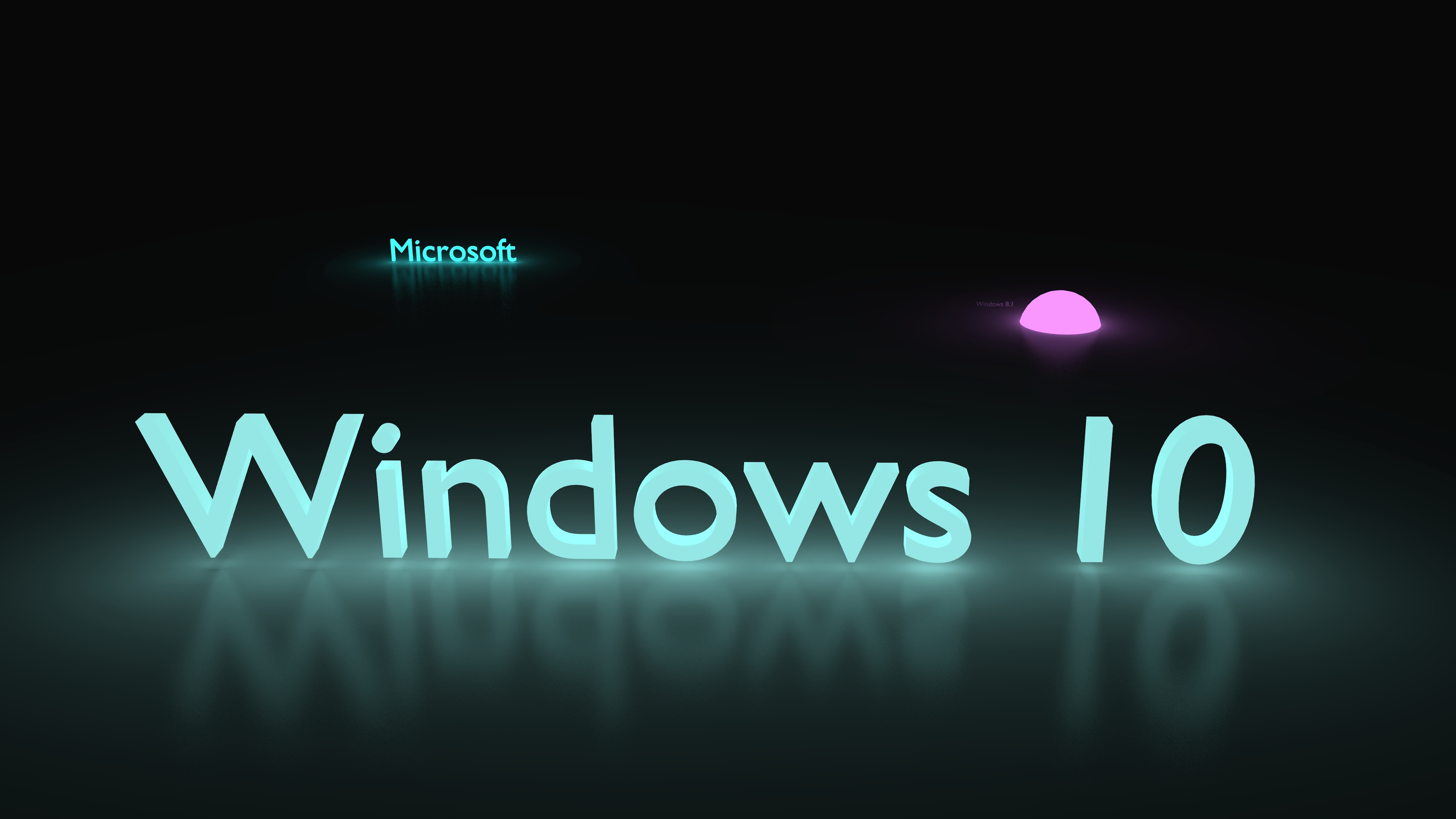 Windows 10 glowing blue by viktik