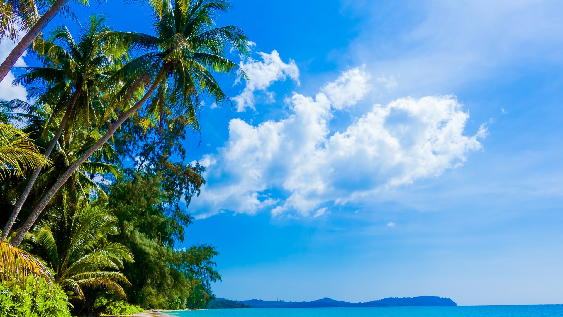 Download Sky Blue Summer Sea Nature Ocean HD Wallpaper