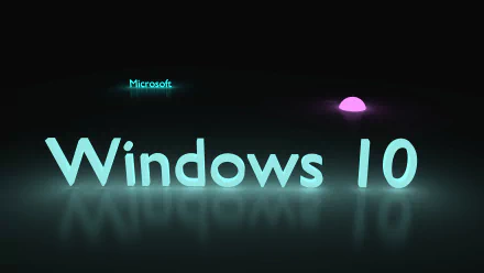 A vibrant 4K Ultra HD desktop wallpaper featuring the glowing text Windows 10 against a dark background, highlighting technology and modern design elements.