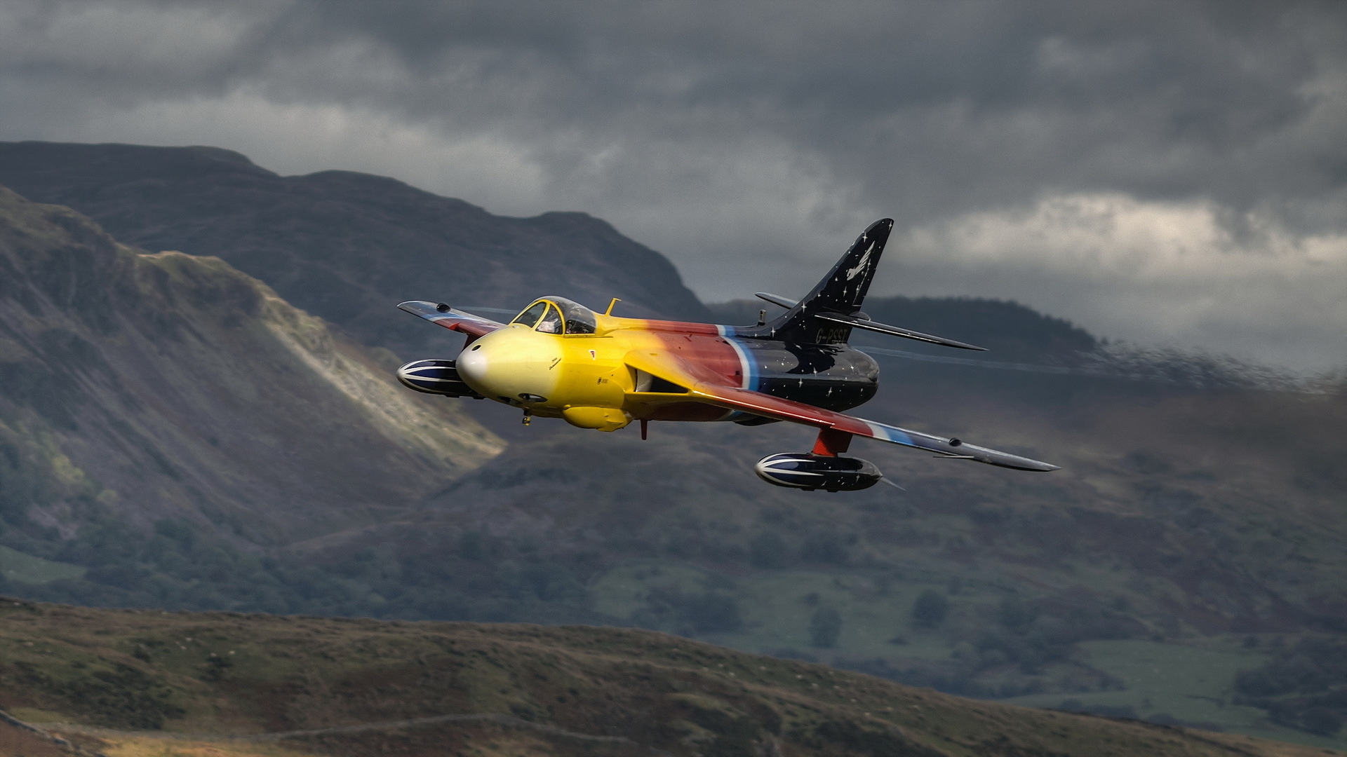 Hawker Hunter Full HD Wallpaper and Background Image | 1920x1080 | ID