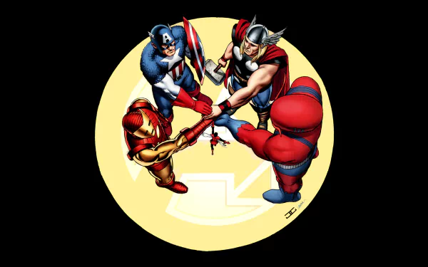 Giant-Man Wasp (Marvel Comics) Thor Iron Man Captain America Comic Avengers HD Desktop Wallpaper | Background Image
