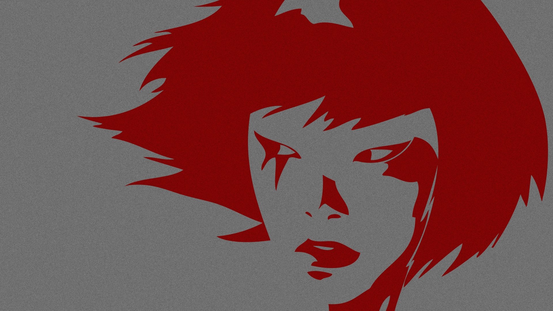 High-contrast red-and-gray portrait of Mirror's Edge protagonist Faith — 4K Ultra HD PC desktop wallpaper/background, video game artwork.
