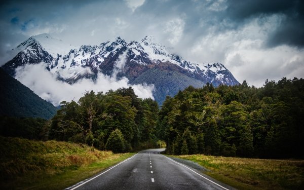 Earth Aoraki/Mount Cook Mountains Mountain Road Fog Mount Cook Southern Alps HD Wallpaper | Background Image