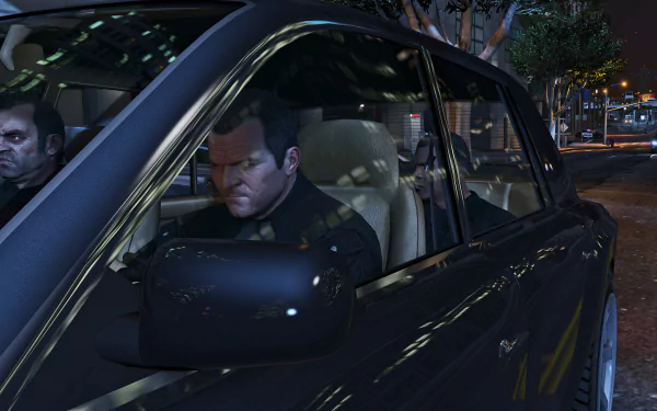 Franklin Clinton Trevor Philips Michael De Santa video game Grand Theft Auto V HD Desktop Wallpaper | Background Image