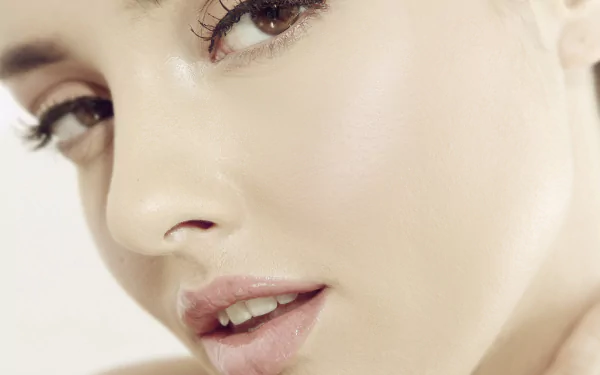 cute close-up face model woman Kristina Akheeva HD Desktop Wallpaper | Background Image