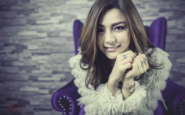 smile model Thai asian woman Kookai HD Desktop Wallpaper | Background Image
