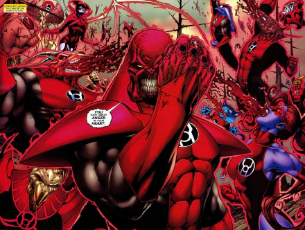 Comic Red Lantern HD Desktop Wallpaper | Background Image