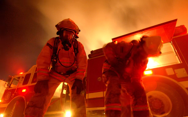 man firefighter HD Desktop Wallpaper | Background Image