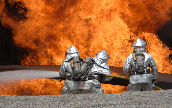 man firefighter HD Desktop Wallpaper | Background Image