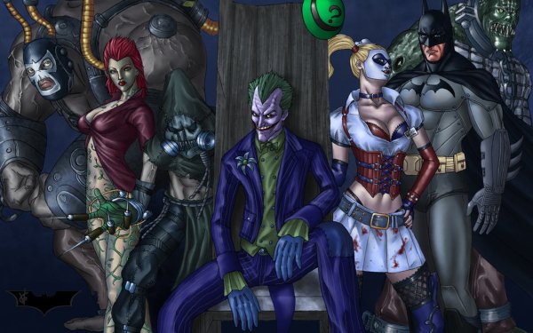 Video Game Batman: Arkham Asylum Batman Video Games Bane Harley Quinn Scarecrow Poison Ivy Joker Killer Croc HD Wallpaper | Background Image