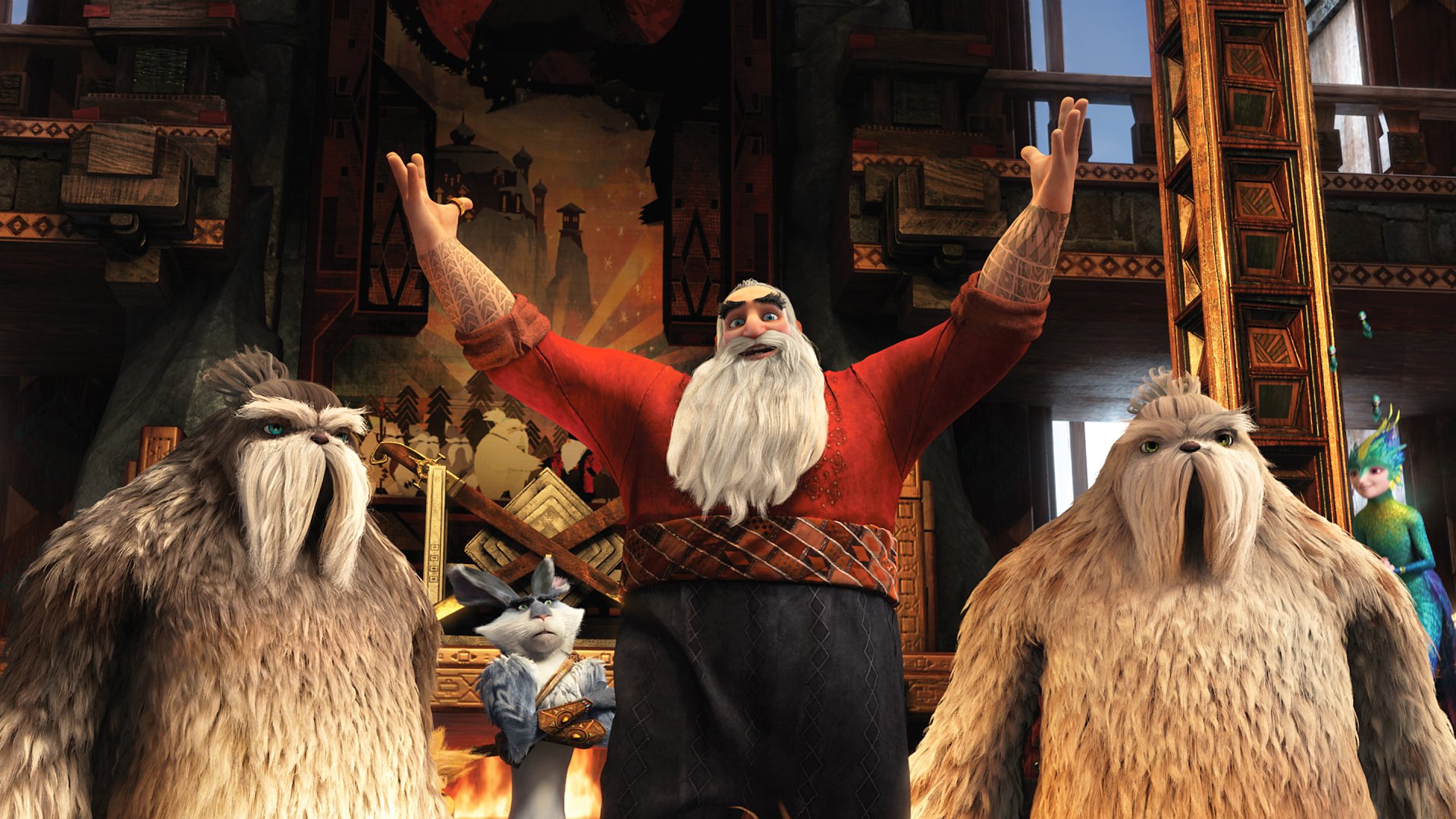 Download E. Aster Bunnymund North (Rise Of The Guardians) Tooth (Rise Of The Guardians) Movie Rise Of The Guardians HD Wallpaper