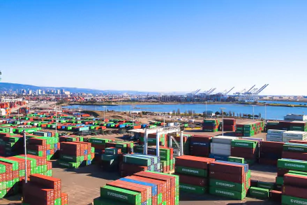 man made Container terminal HD Desktop Wallpaper | Background Image