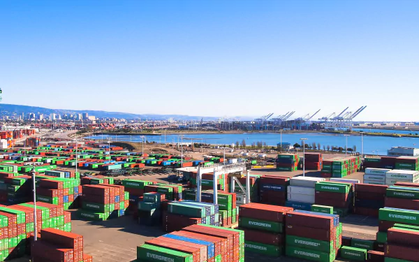 man made Container terminal HD Desktop Wallpaper | Background Image