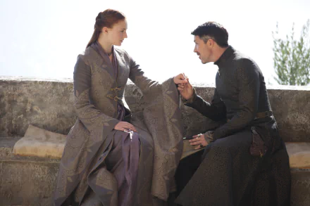 Sophie Turner Sansa Stark Aidan Gillen Petyr Baelish TV Show Game Of Thrones HD Desktop Wallpaper | Background Image