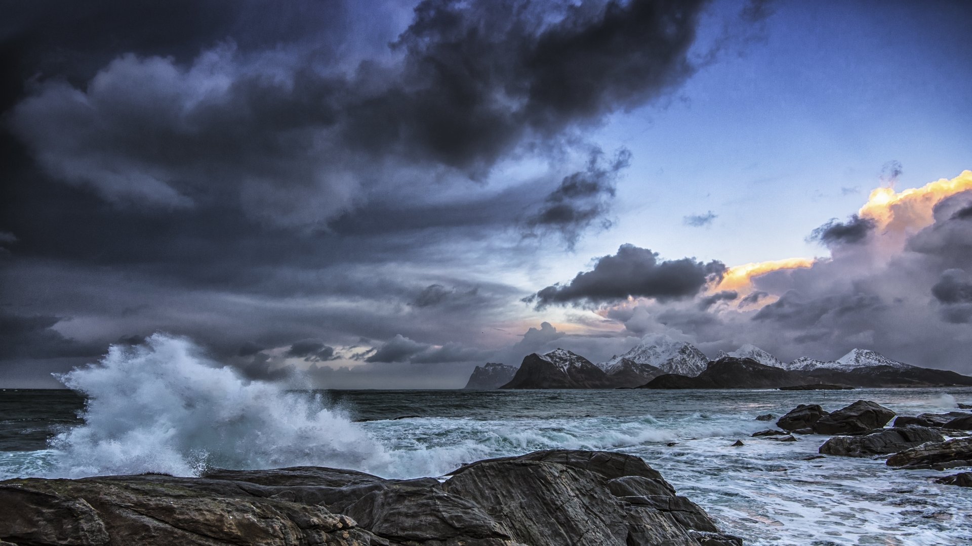 Download Seashore Norway Lofoten Islands Nature Coastline  4k Ultra HD Wallpaper by Stein Liland