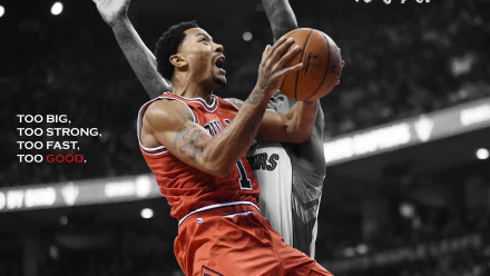 NBA Derrick Rose Chicago Bulls Sports HD Desktop Wallpaper | Background Image