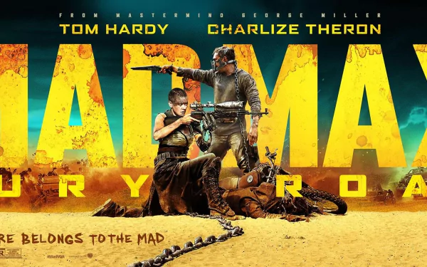 Max Rockatansky Tom Hardy Imperator Furiosa Charlize Theron movie Mad Max: Fury Road HD Desktop Wallpaper | Background Image