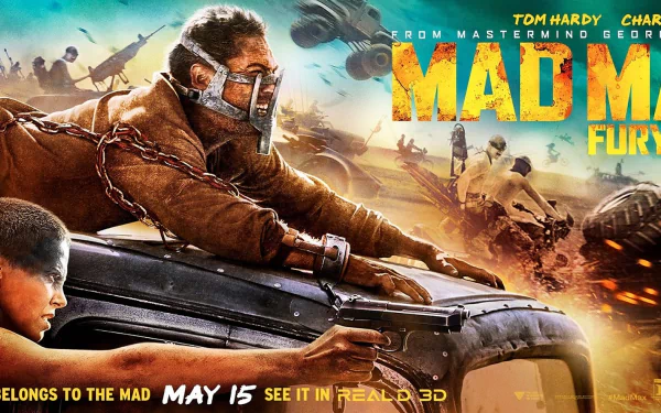 Max Rockatansky Tom Hardy Imperator Furiosa Charlize Theron movie Mad Max: Fury Road HD Desktop Wallpaper | Background Image