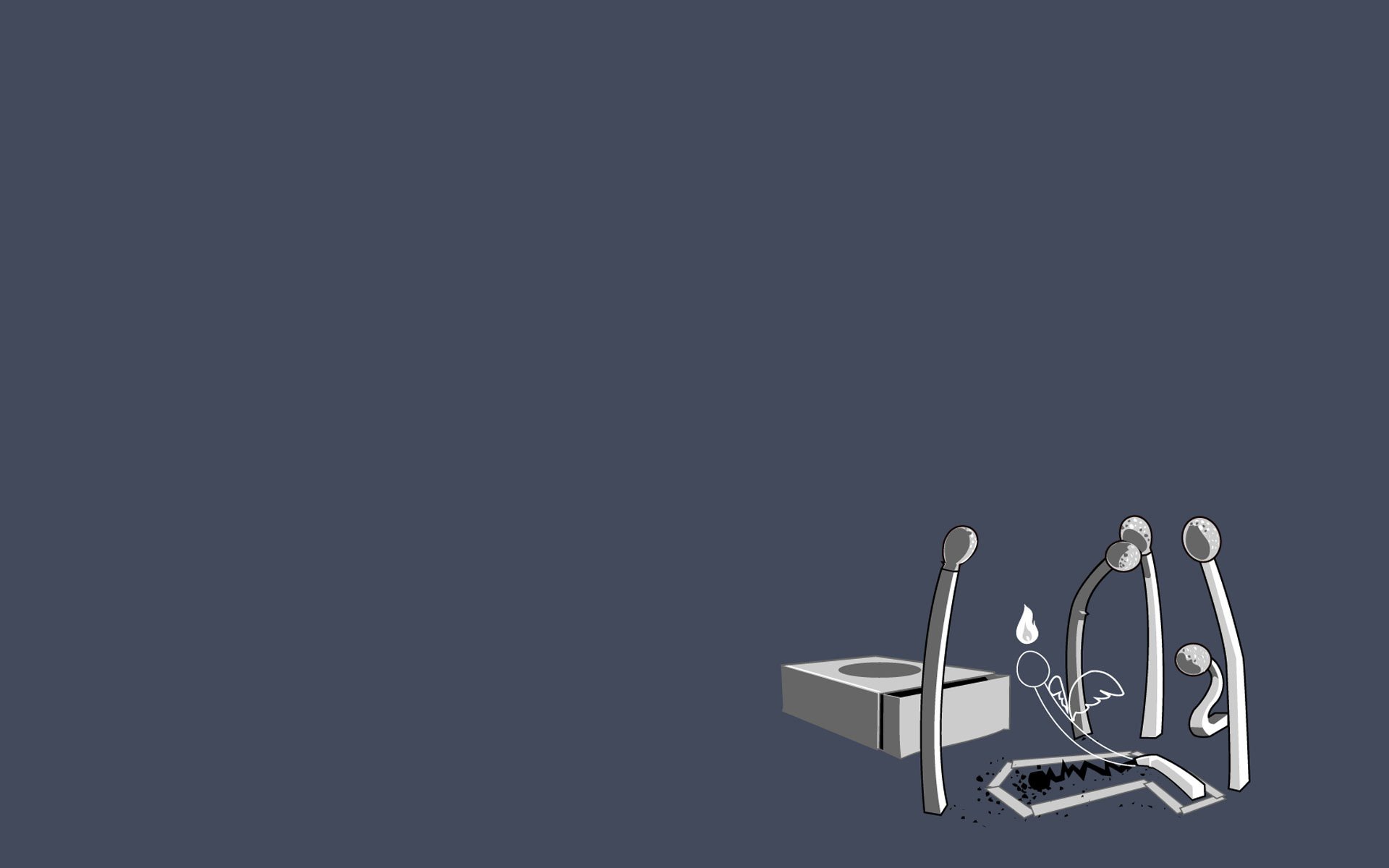 Download Funny Matchstick HD Wallpaper