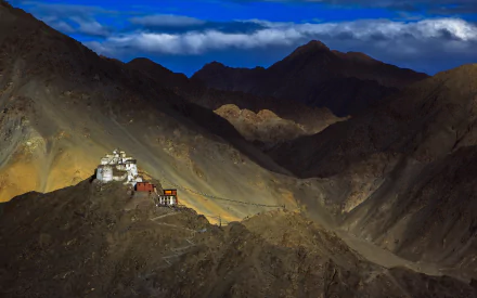 India man made Leh Palace HD Desktop Wallpaper | Background Image