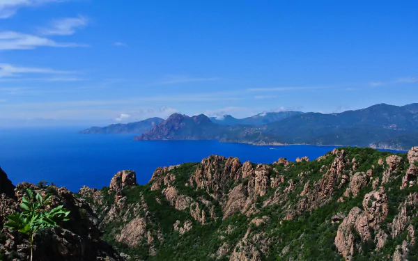 sea France corsica shore nature coastline HD Desktop Wallpaper | Background Image