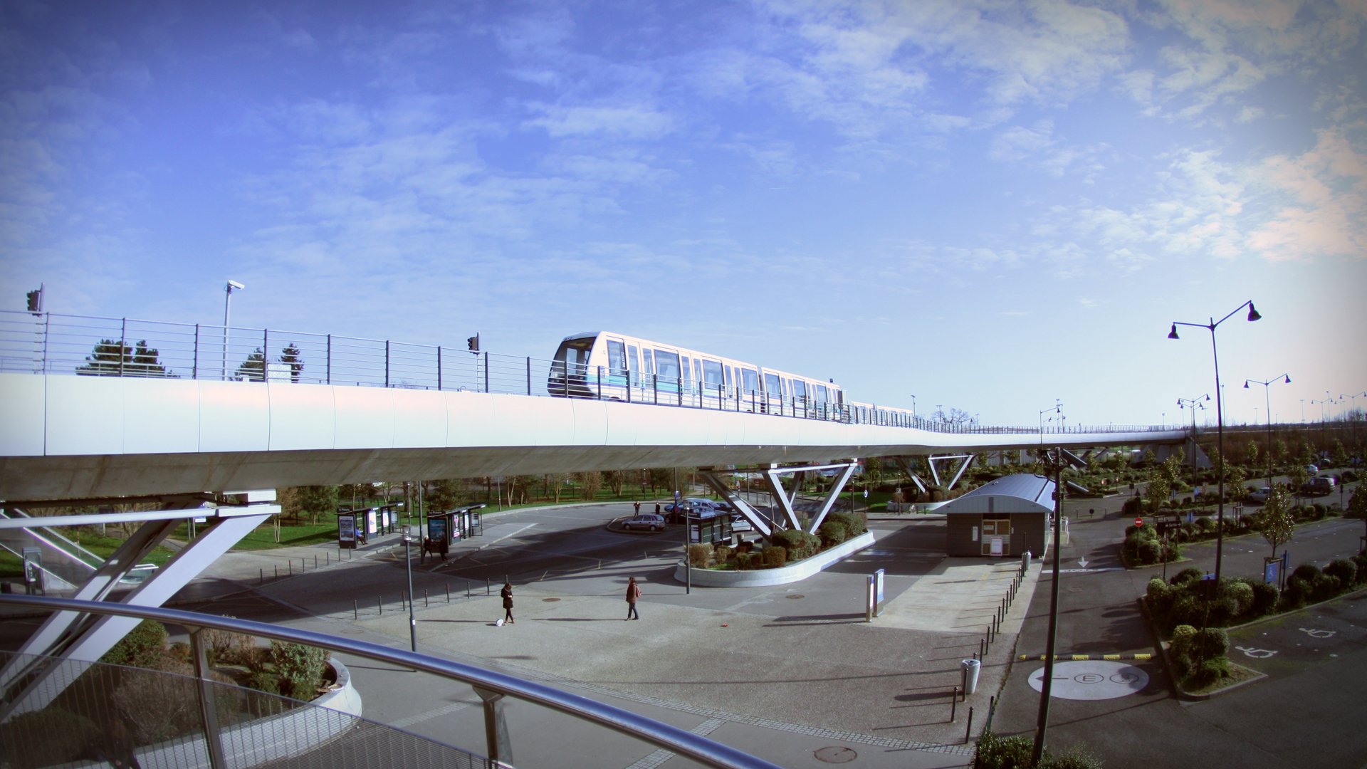 Download France Monorail Rennes Vehicle Train HD Wallpaper
