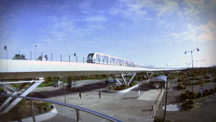 France monorail Rennes vehicle train HD Desktop Wallpaper | Background Image