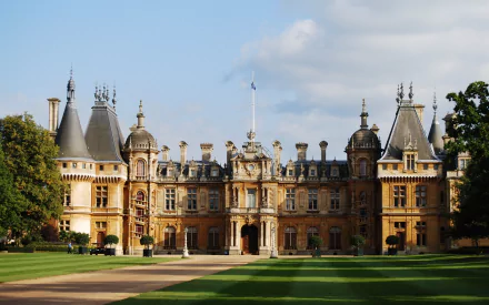 England Buckinghamshire castle country house man made Waddesdon Manor HD Desktop Wallpaper | Background Image