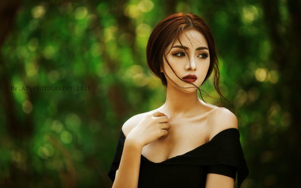 Women Mai Ánh Quyên Vietnamese Bokeh Model Asian HD Wallpaper | Background Image