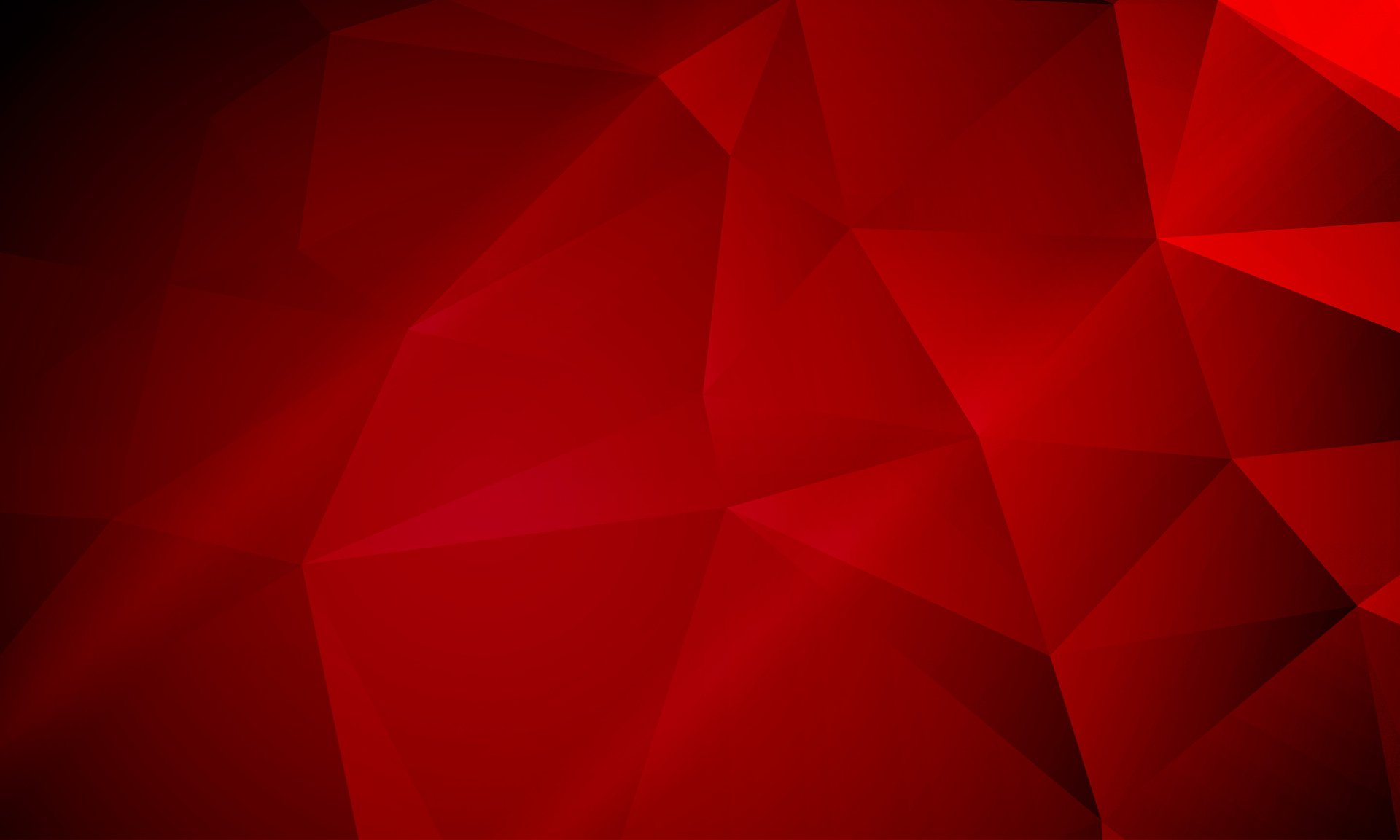 Abstract red triangle pattern with geometric facets in 4K Ultra HD, designed as a vibrant PC desktop wallpaper and background.