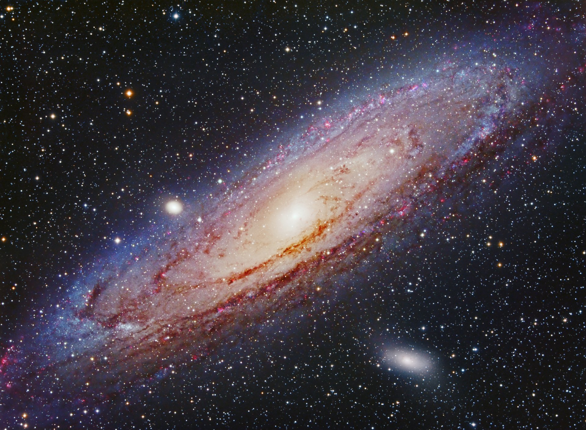 M31 Andromeda Galaxy 电脑壁纸,桌面背景 | 3