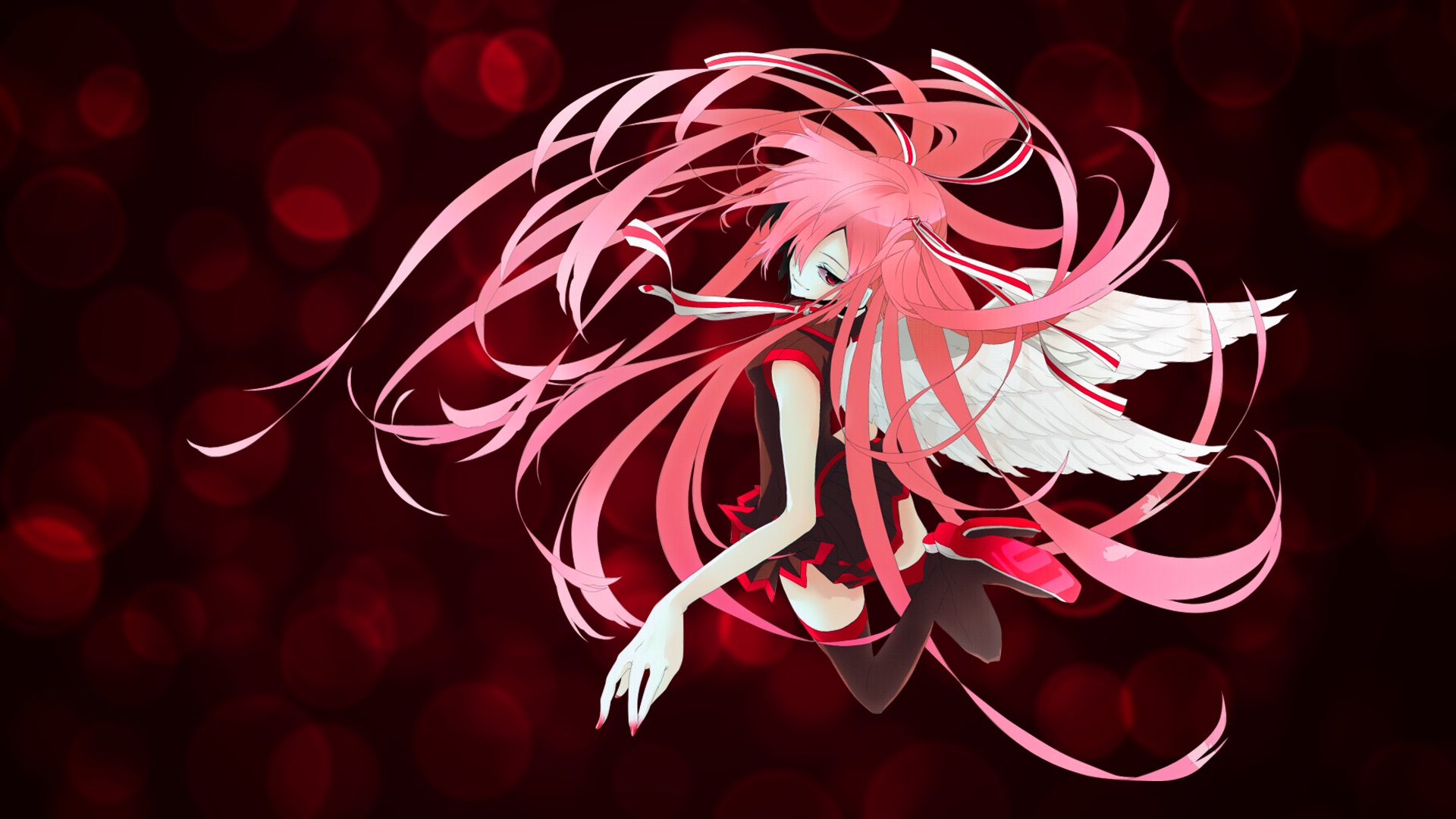 Download Pink Hair Anime Angel Hd Wallpaper 8663